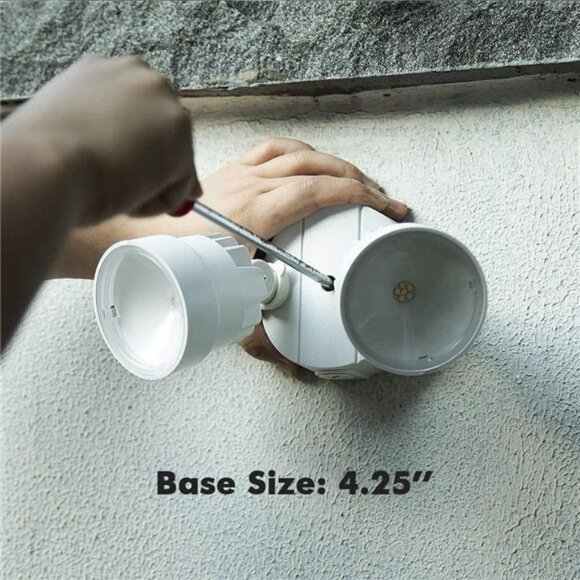 P6221W-D2D 1130 Lumen 15 Watt 28 LED Dual-Head Flood Light Security Wall Light - Picture 7 of 7